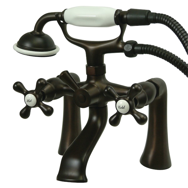Deck-Mount Clawfoot Tub Faucet, Oil Rubbed Bronze, Deck Mount
