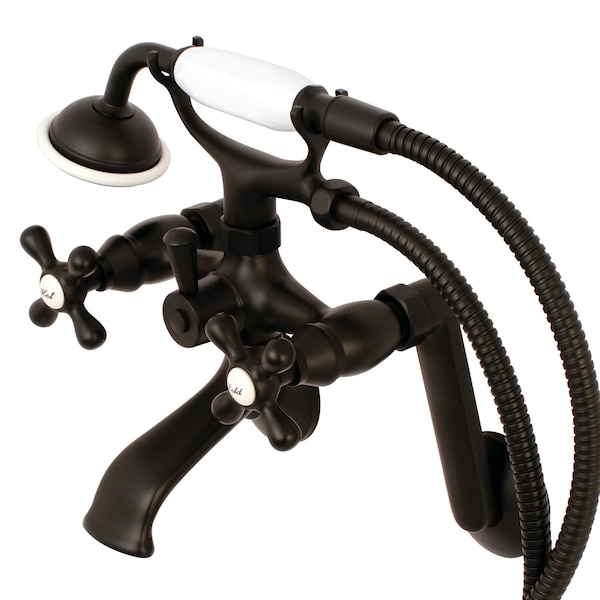 Wall-Mount Clawfoot Tub Faucet, Matte Black, Tub Wall Mount