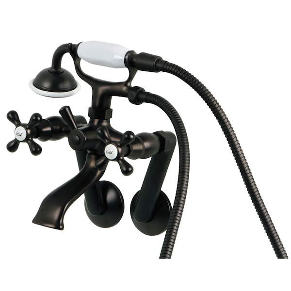 Wall-Mount Clawfoot Tub Faucet, Oil Rubbed Bronze, Tub Wall Mount