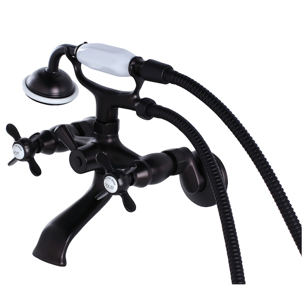 Wall-Mount Clawfoot Tub Faucet, Oil Rubbed Bronze, Tub Wall Mount