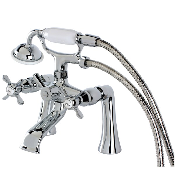 Deck-Mount Clawfoot Tub Faucet, Polished Chrome, Deck Mount
