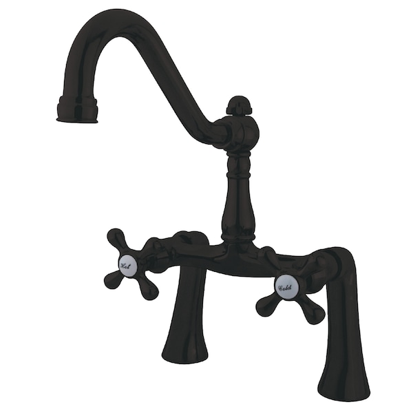 Deck-Mount Clawfoot Tub Faucet, Oil Rubbed Bronze, Deck Mount