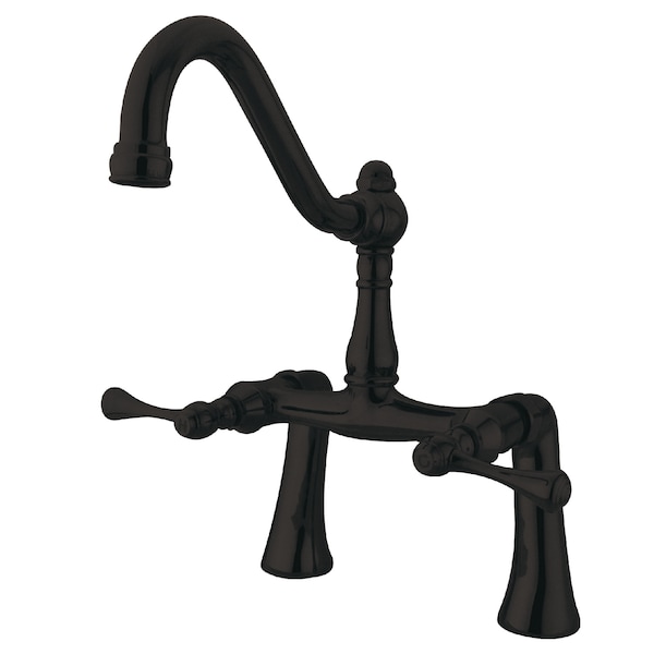 Deck-Mount Clawfoot Tub Faucet, Oil Rubbed Bronze, Deck Mount