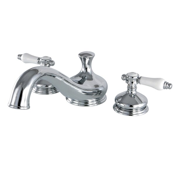 Roman Tub Faucet, Polished Chrome, Deck Mount