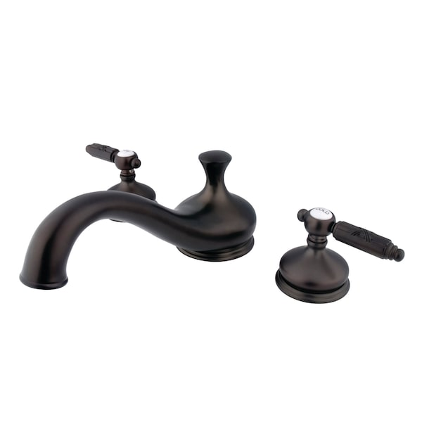 Roman Tub Faucet, Oil Rubbed Bronze, Deck Mount