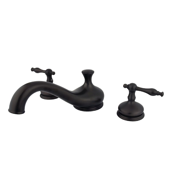 Roman Tub Faucet, Oil Rubbed Bronze, Deck Mount