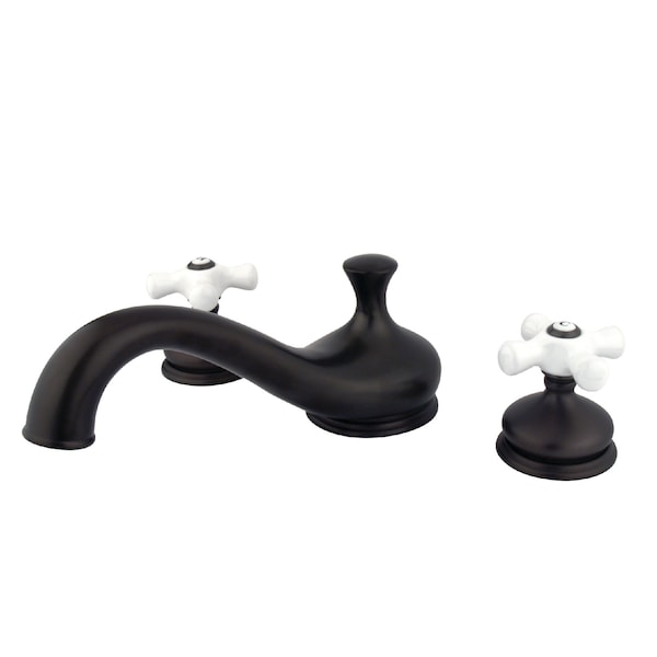 Roman Tub Faucet, Oil Rubbed Bronze, Deck Mount