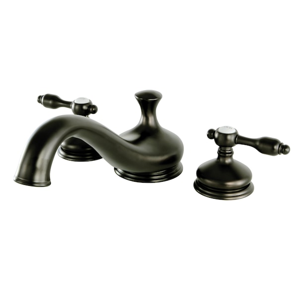 Roman Tub Faucet, Oil Rubbed Bronze, Deck Mount