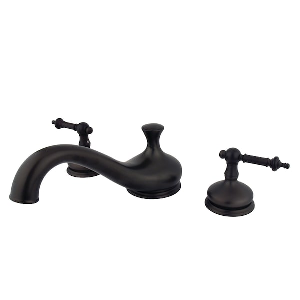 Roman Tub Faucet, Oil Rubbed Bronze, Deck Mount
