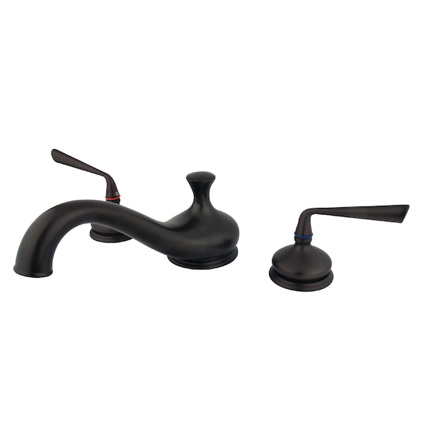 Roman Tub Faucet, Oil Rubbed Bronze, Deck Mount