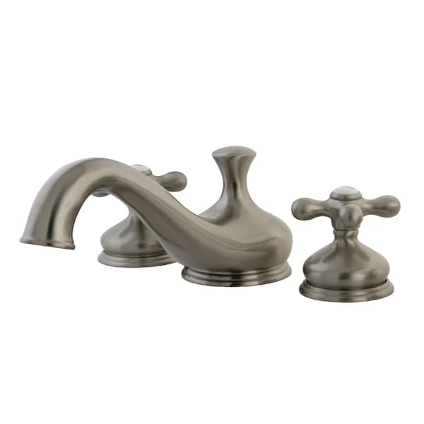 Roman Tub Faucet, Brushed Nickel, Deck Mount