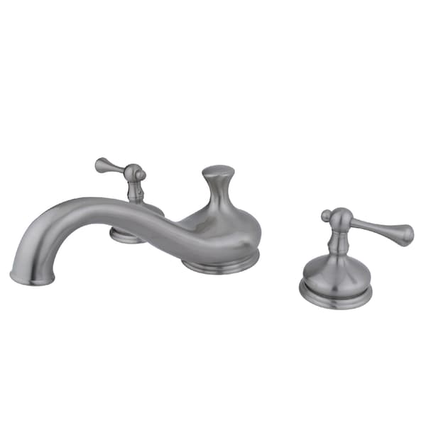 Roman Tub Faucet, Brushed Nickel, Deck Mount