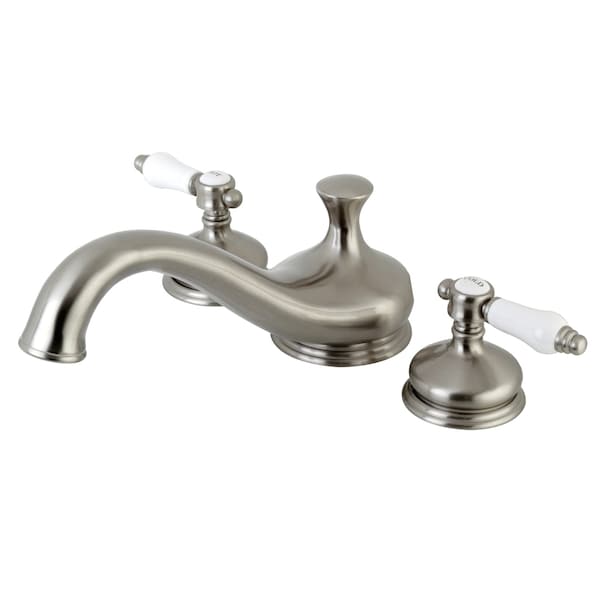 Roman Tub Faucet, Brushed Nickel, Deck Mount