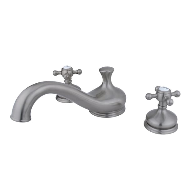 Roman Tub Faucet, Brushed Nickel, Deck Mount