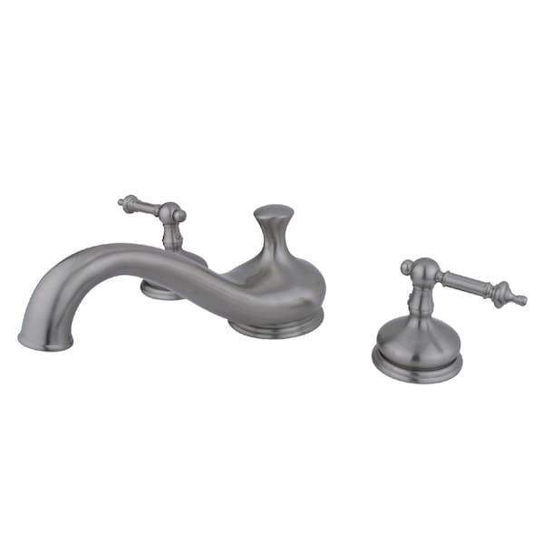 Roman Tub Faucet, Brushed Nickel, Deck Mount
