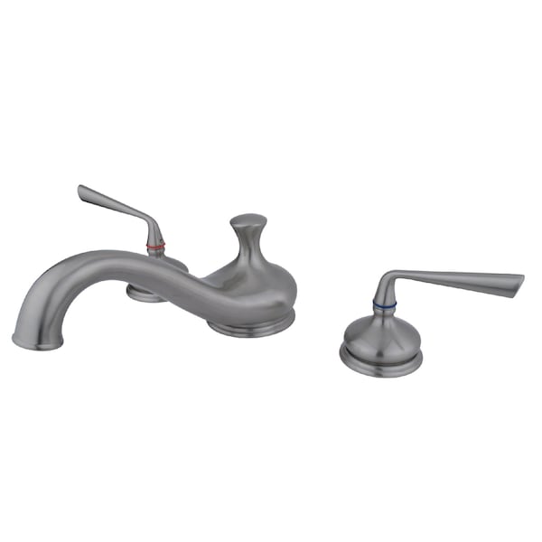 Roman Tub Faucet, Brushed Nickel, Deck Mount