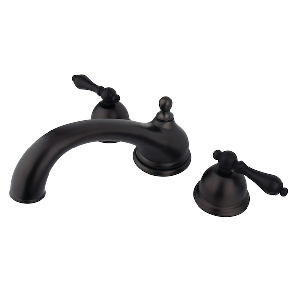 Roman Tub Faucet, Oil Rubbed Bronze, Deck Mount