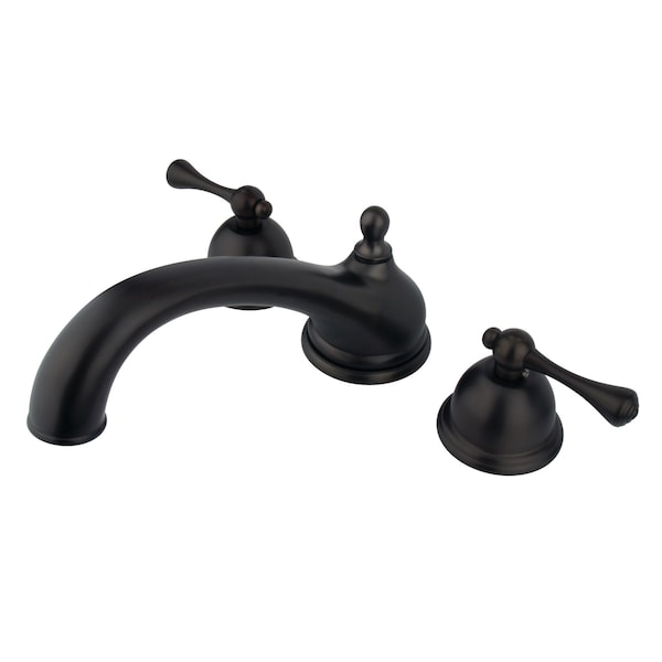 Roman Tub Faucet, Standard, 8" to 36", 3, Deck Mount, Oil Rubbed Bronze