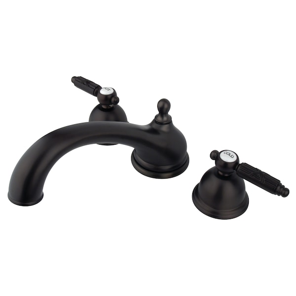 Roman Tub Faucet, Oil Rubbed Bronze, Deck Mount