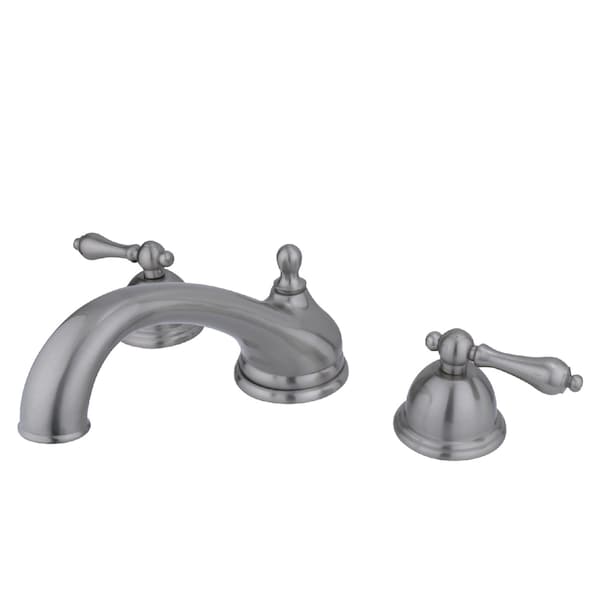 Roman Tub Faucet, Brushed Nickel, Deck Mount