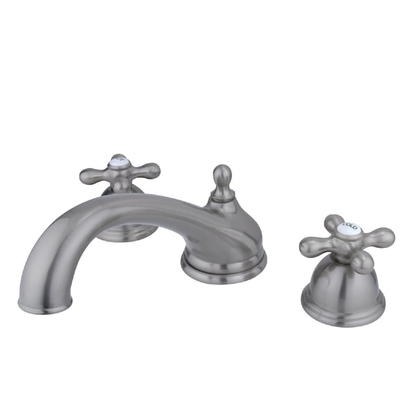 Roman Tub Faucet, Brushed Nickel, Deck Mount