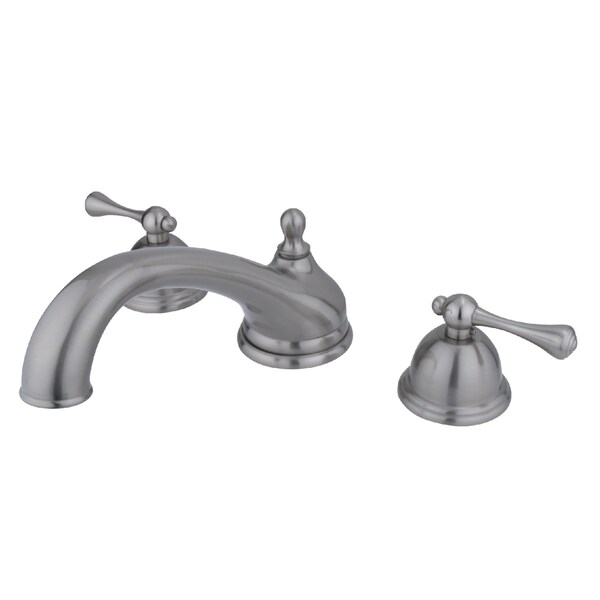 Roman Tub Faucet, Brushed Nickel, Deck Mount
