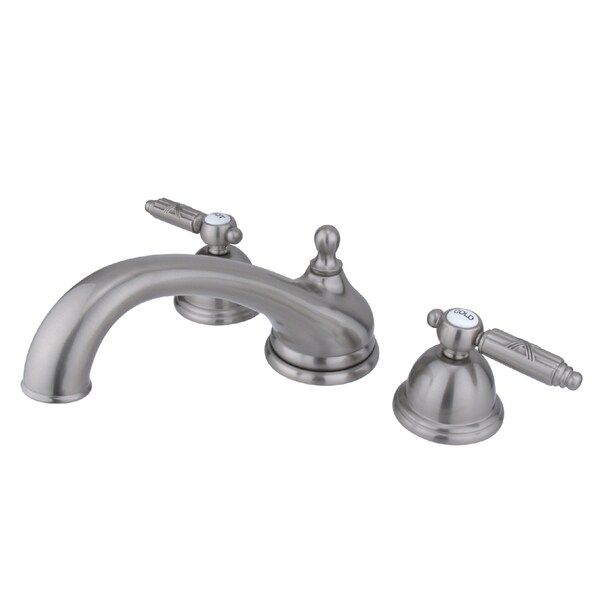 Roman Tub Faucet, Brushed Nickel, Deck Mount