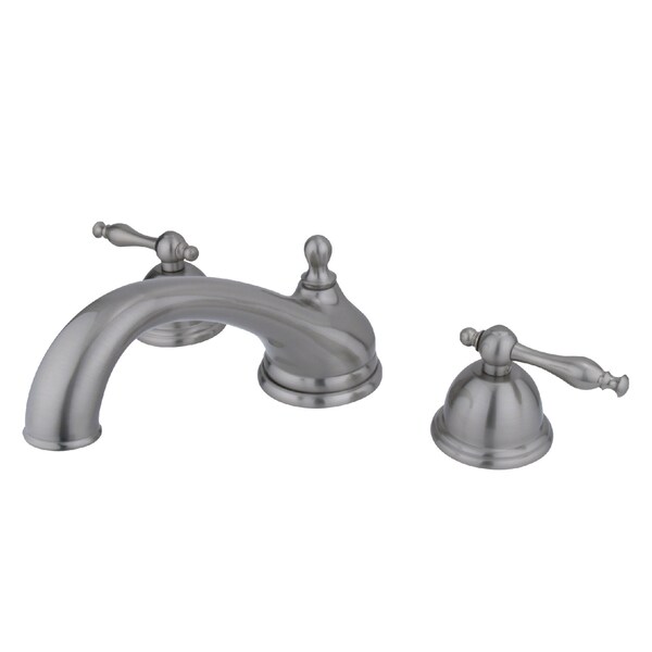 Roman Tub Faucet, Brushed Nickel, Deck Mount
