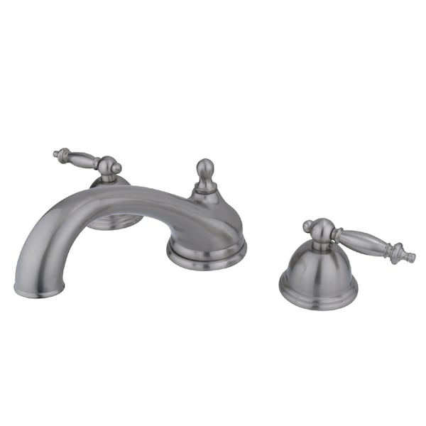 Roman Tub Faucet, Brushed Nickel, Deck Mount