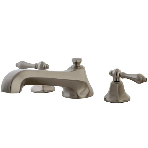 Roman Tub Faucet, Brushed Nickel, Deck Mount