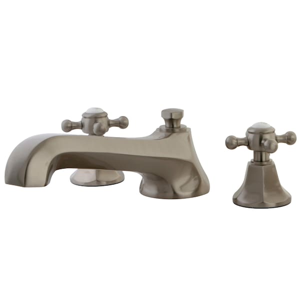 Roman Tub Faucet, Brushed Nickel, Deck Mount