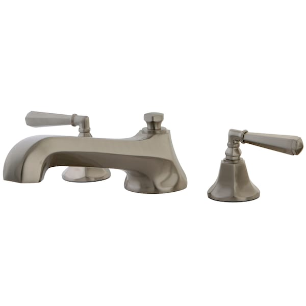 Roman Tub Faucet, Brushed Nickel, Deck Mount