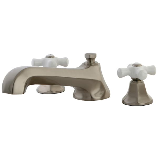 KS4308PX Roman Tub Filler Porcelain Cross Handle