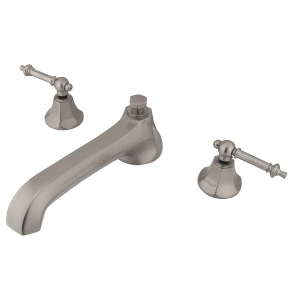 Roman Tub Faucet, Brushed Nickel, Deck Mount