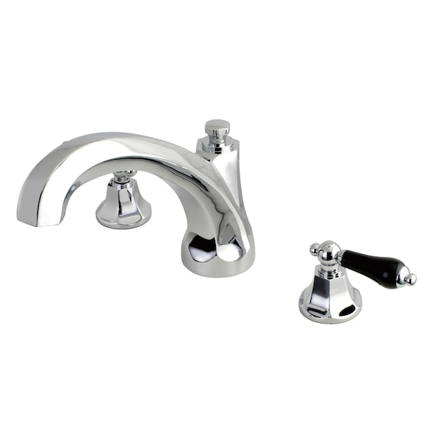 Roman Tub Faucet, Polished Chrome, Deck Mount