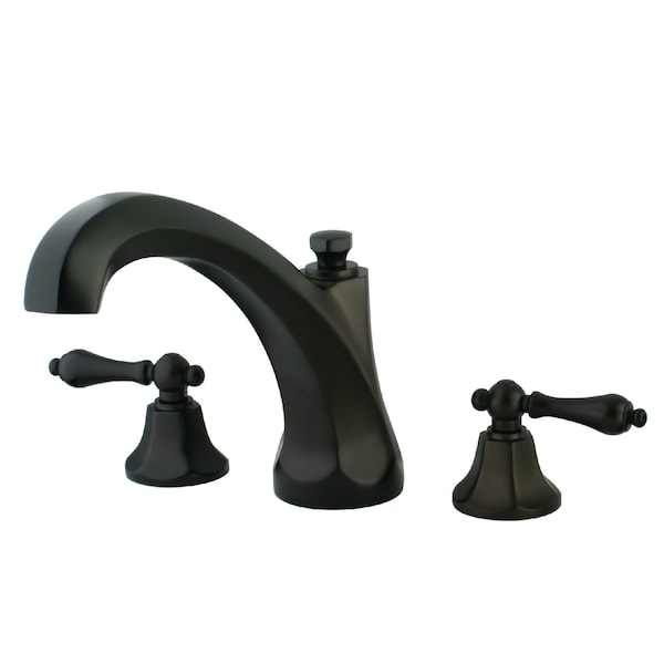 Roman Tub Faucet, Oil Rubbed Bronze, Deck Mount