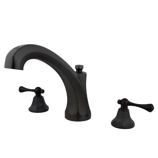 Roman Tub Faucet, Oil Rubbed Bronze, Deck Mount