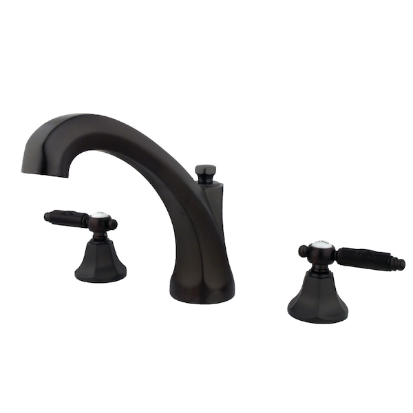 Roman Tub Faucet, Oil Rubbed Bronze, Deck Mount