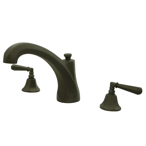 Roman Tub Faucet, Oil Rubbed Bronze, Deck Mount