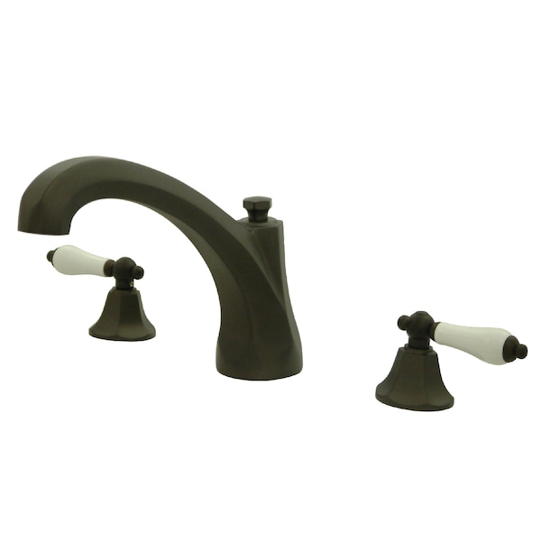 Roman Tub Faucet, Oil Rubbed Bronze, Deck Mount