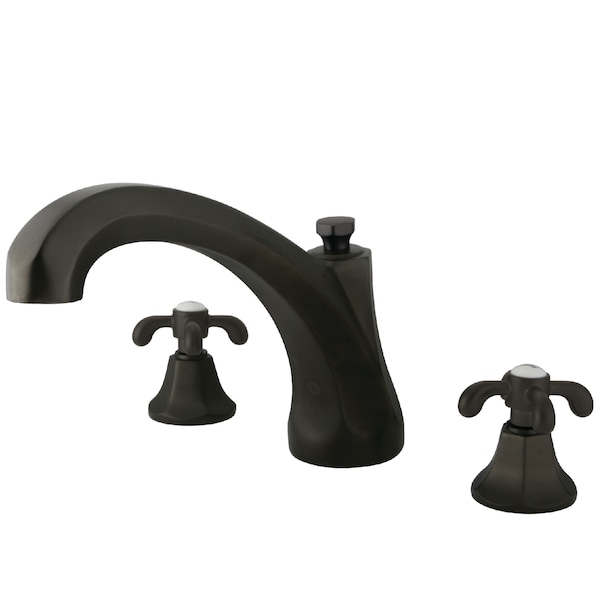 Roman Tub Faucet, Oil Rubbed Bronze, Deck Mount