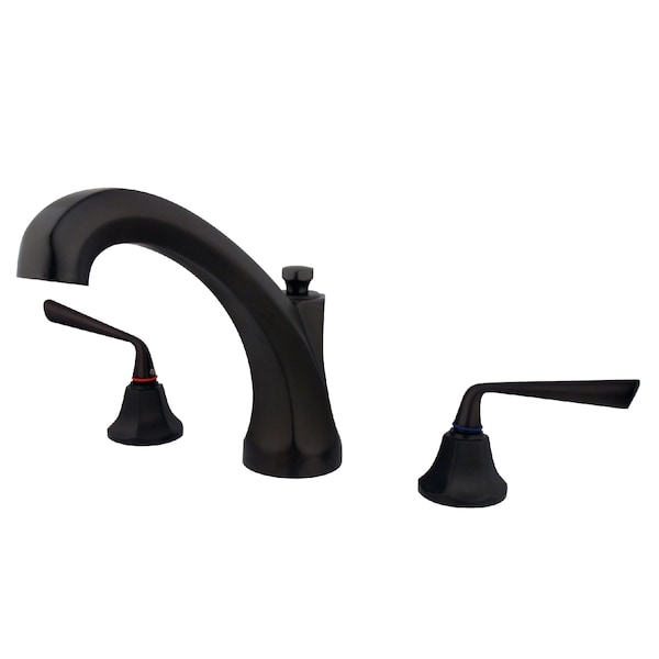 Roman Tub Faucet, Oil Rubbed Bronze, Deck Mount