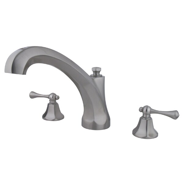 Roman Tub Faucet, Brushed Nickel, Deck Mount