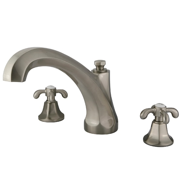 Roman Tub Faucet, Brushed Nickel, Deck Mount