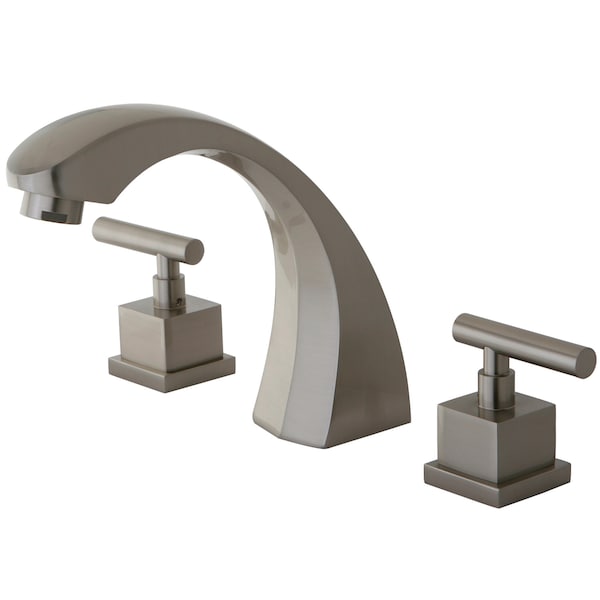 Roman Tub Faucet, Brushed Nickel, Deck Mount