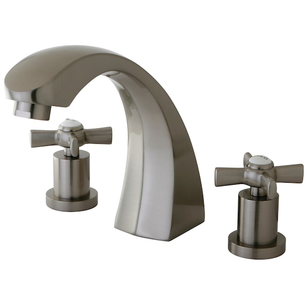 Roman Tub Faucet, Brushed Nickel, Deck Mount