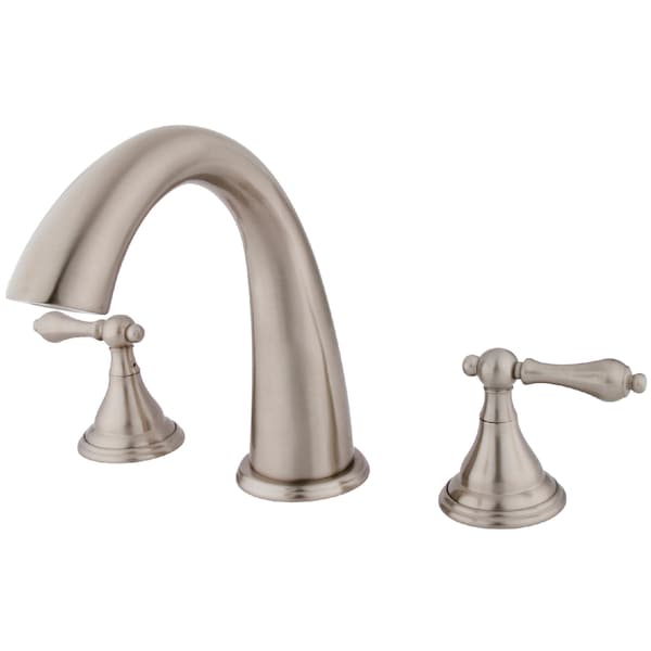Roman Tub Faucet, Brushed Nickel, Deck Mount