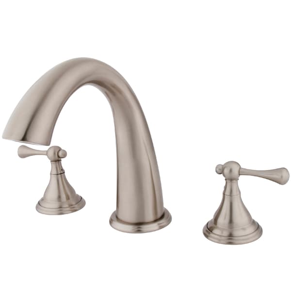 Roman Tub Faucet, Brushed Nickel, Deck Mount