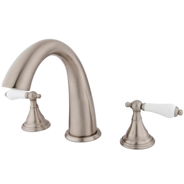 Roman Tub Faucet, Brushed Nickel, Deck Mount