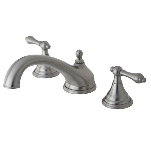 Roman Tub Faucet, Brushed Nickel, Deck Mount
